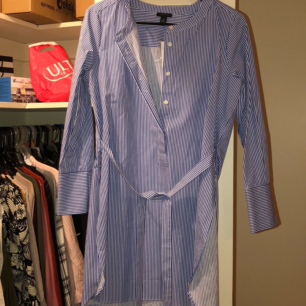 Striped long tunic